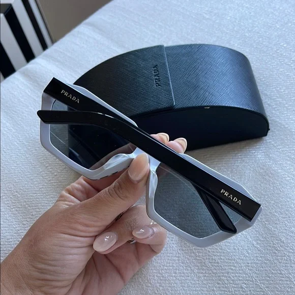 Prada Black and White Patterned Sunglasses - Picture 2 of 4